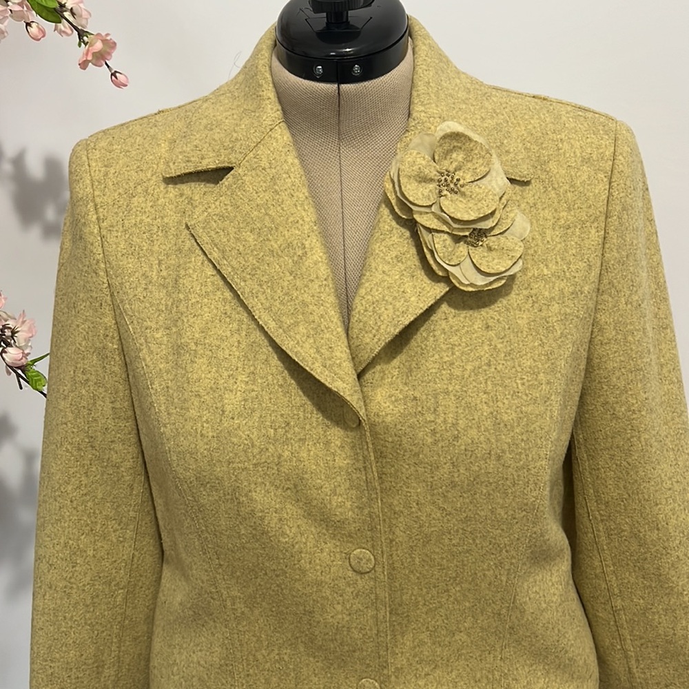 Green wool jacket - Picture 2 of 8